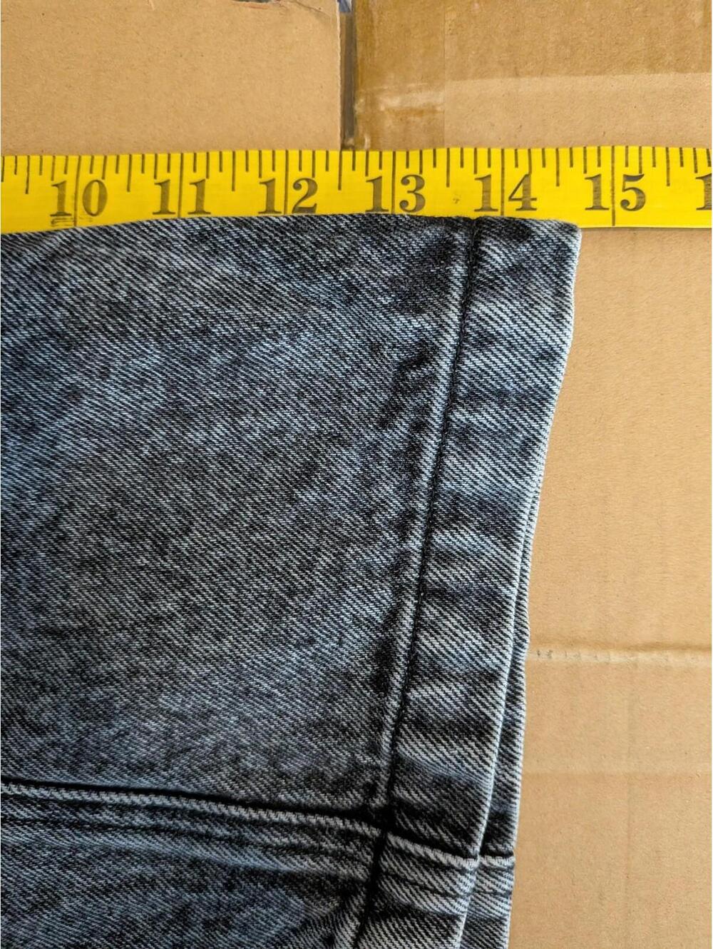 Abercrombie & Fitch Skirt Womens 00 Gray Button Front Denim Mini Natural Rise - Picture 7 of 7